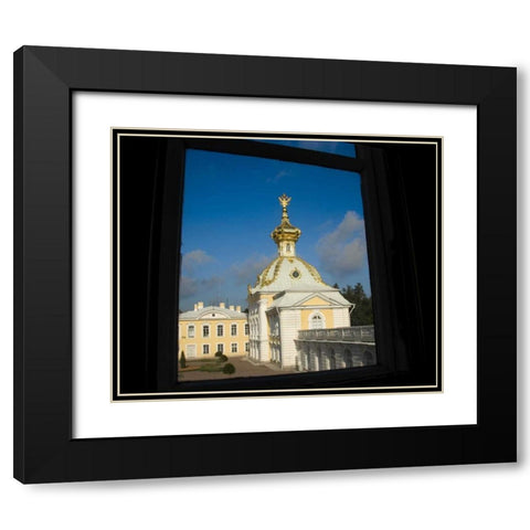 Russia, St Petersburg View of Peterhof Palace Black Modern Wood Framed Art Print with Double Matting by Ross, Nancy ,  Steve