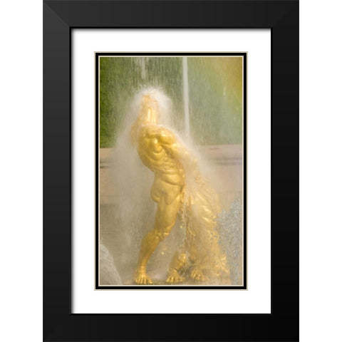Russia Samson fountain at Peterhof Black Modern Wood Framed Art Print with Double Matting by Ross, Nancy ,  Steve