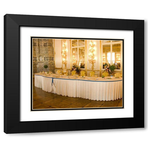 Russia, Pushkin Interior of Catherine Palace Black Modern Wood Framed Art Print with Double Matting by Ross, Nancy ,  Steve