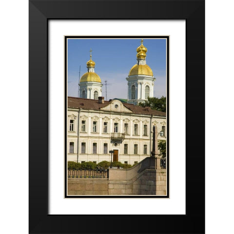 Russia, St Petersburg Dome of Sailors Cathedral Black Modern Wood Framed Art Print with Double Matting by Ross, Nancy ,  Steve