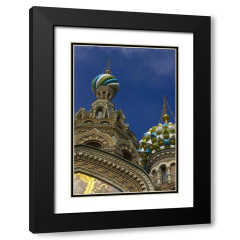 Russia Church of the Savior on the Spilled Blood Black Modern Wood Framed Art Print with Double Matting by Ross, Nancy ,  Steve