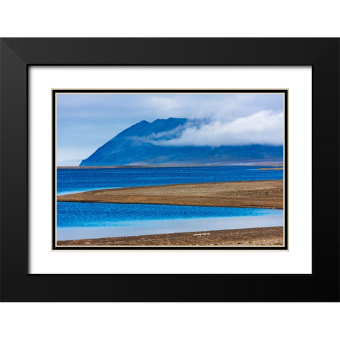 Beach on the island-Cape Vankarem-Wrangel Island-Chukchi Sea-Russia Far East Black Modern Wood Framed Art Print with Double Matting by Su, Keren