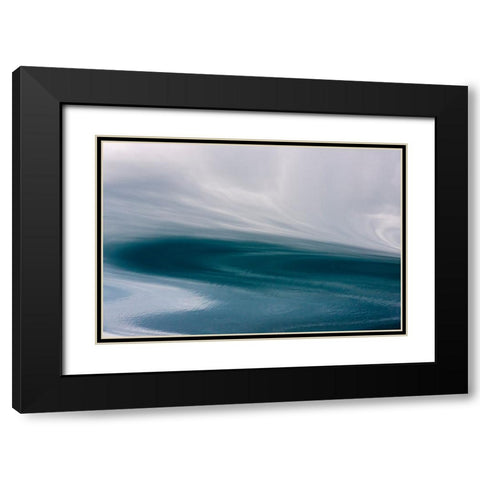 Ripples pattern-Bering Sea-Russia Far East Black Modern Wood Framed Art Print with Double Matting by Su, Keren