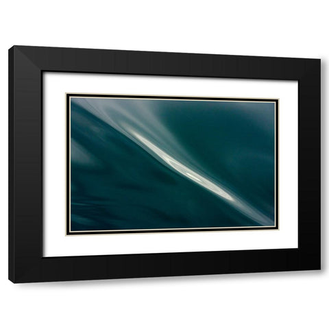 Ripples pattern-Bering Sea-Russia Far East Black Modern Wood Framed Art Print with Double Matting by Su, Keren