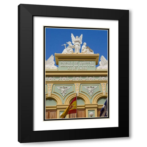 Spain-Canary Islands-Tenerife Island-Santa Cruz de Tenerife-Circulo de Amistad XII de Enero Black Modern Wood Framed Art Print with Double Matting by Bibikow, Walter