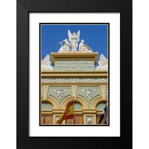 Spain-Canary Islands-Tenerife Island-Santa Cruz de Tenerife-Circulo de Amistad XII de Enero Black Modern Wood Framed Art Print with Double Matting by Bibikow, Walter