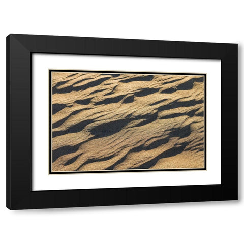 Spain-Canary Islands-Gran Canaria Island-Maspalomas-Maspalomas Dunes National Park Black Modern Wood Framed Art Print with Double Matting by Bibikow, Walter