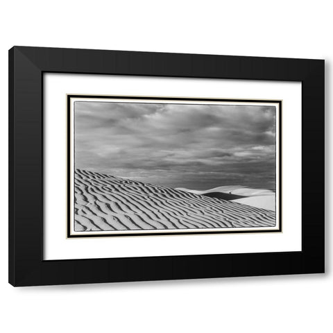 Spain-Canary Islands-Gran Canaria Island-Maspalomas-Maspalomas Dunes National Park Black Modern Wood Framed Art Print with Double Matting by Bibikow, Walter