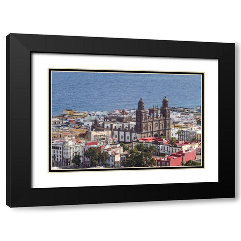 Spain-Canary Islands-Gran Canaria Island-Las Palmas de Gran Canaria-Catedral de Santa Ana Black Modern Wood Framed Art Print with Double Matting by Bibikow, Walter