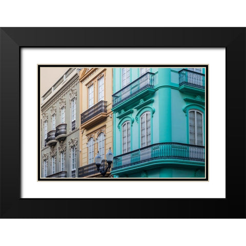 Spain-Canary Islands-Gran Canaria Island-Las Palmas de Gran Canaria Black Modern Wood Framed Art Print with Double Matting by Bibikow, Walter