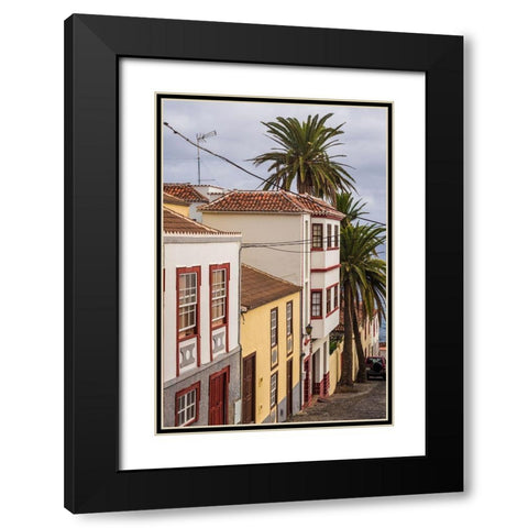 Canary Islands-La Palma Island-San Andres-village buildings Black Modern Wood Framed Art Print with Double Matting by Bibikow, Walter