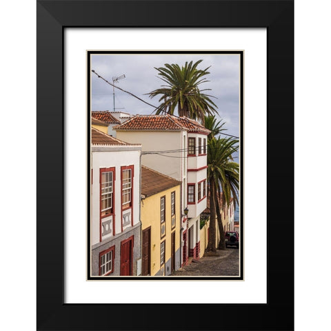 Canary Islands-La Palma Island-San Andres-village buildings Black Modern Wood Framed Art Print with Double Matting by Bibikow, Walter