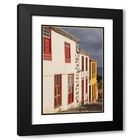 Canary Islands-La Palma Island-San Andres-village buildings Black Modern Wood Framed Art Print with Double Matting by Bibikow, Walter