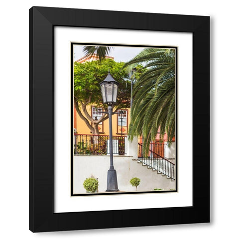 Canary Islands-La Palma Island-San Andres-detail of the village square Black Modern Wood Framed Art Print with Double Matting by Bibikow, Walter
