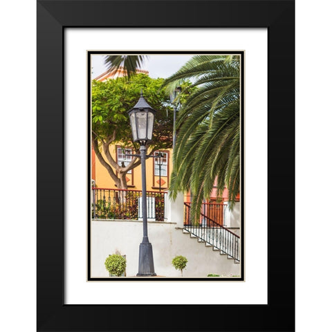 Canary Islands-La Palma Island-San Andres-detail of the village square Black Modern Wood Framed Art Print with Double Matting by Bibikow, Walter