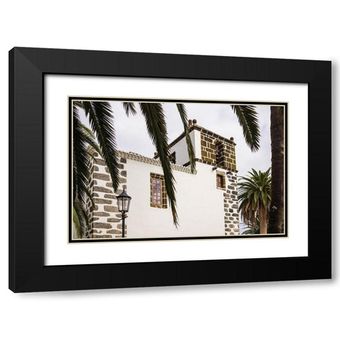 Canary Islands-La Palma Island-San Andres-Iglesia de San Andres church-built in 1515 Black Modern Wood Framed Art Print with Double Matting by Bibikow, Walter