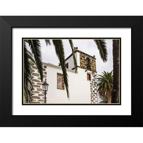 Canary Islands-La Palma Island-San Andres-Iglesia de San Andres church-built in 1515 Black Modern Wood Framed Art Print with Double Matting by Bibikow, Walter