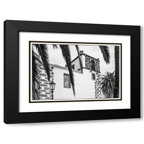 Canary Islands-La Palma Island-San Andres-Iglesia de San Andres church-built in 1515 Black Modern Wood Framed Art Print with Double Matting by Bibikow, Walter