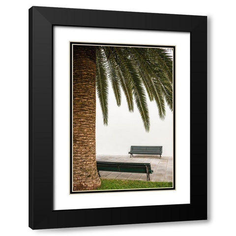 Canary Islands-La Palma Island-San Andres-detail of the village square Black Modern Wood Framed Art Print with Double Matting by Bibikow, Walter