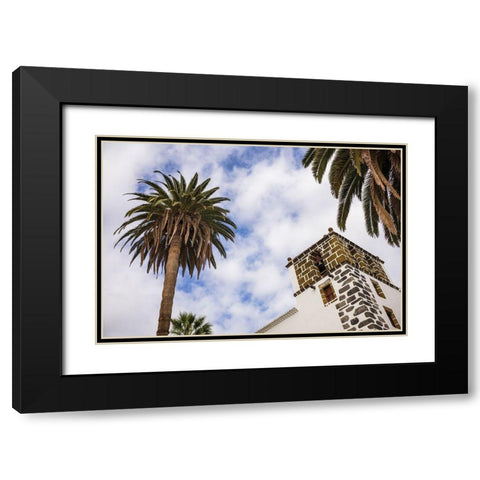 Canary Islands-La Palma Island-San Andres-Iglesia de San Andres church-built in 1515 Black Modern Wood Framed Art Print with Double Matting by Bibikow, Walter