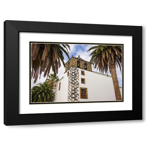 Canary Islands-La Palma Island-San Andres-Iglesia de San Andres church-built in 1515 Black Modern Wood Framed Art Print with Double Matting by Bibikow, Walter