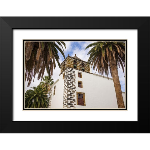 Canary Islands-La Palma Island-San Andres-Iglesia de San Andres church-built in 1515 Black Modern Wood Framed Art Print with Double Matting by Bibikow, Walter