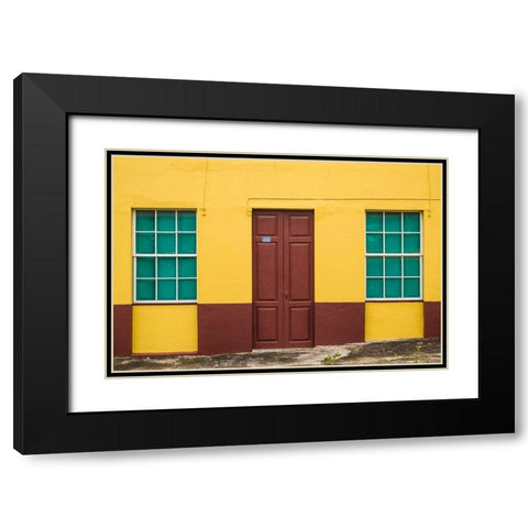 Canary Islands-La Palma Island-San Andres-village buildings Black Modern Wood Framed Art Print with Double Matting by Bibikow, Walter