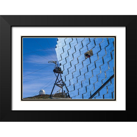 Canary Islands--Roque de los Muchachos Observatory-The Florian Goebel MAGIC Telescopes Black Modern Wood Framed Art Print with Double Matting by Bibikow, Walter