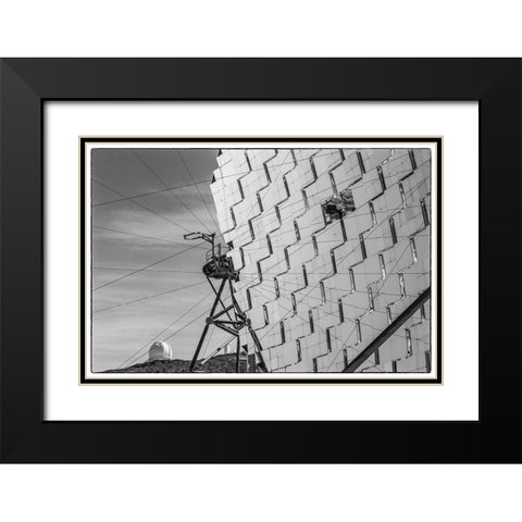 Canary Islands--Roque de los Muchachos Observatory-The Florian Goebel MAGIC Telescopes Black Modern Wood Framed Art Print with Double Matting by Bibikow, Walter