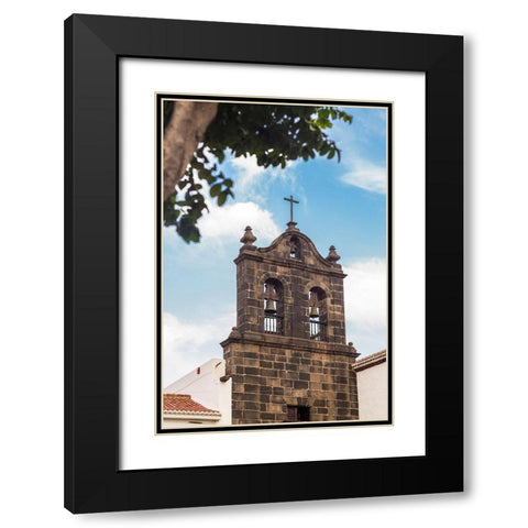 Canary Islands-La Palma Island-Santa Cruz de la Palma-Iglesia de la Encarnacion church-exterior Black Modern Wood Framed Art Print with Double Matting by Bibikow, Walter