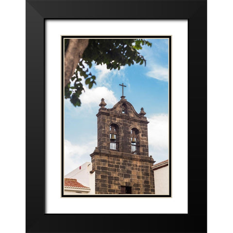 Canary Islands-La Palma Island-Santa Cruz de la Palma-Iglesia de la Encarnacion church-exterior Black Modern Wood Framed Art Print with Double Matting by Bibikow, Walter