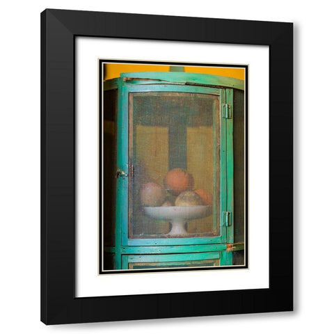 Canary Islands-Tenerife Island-La Orotava-Casa de los Balcones-traditional Canarian house Black Modern Wood Framed Art Print with Double Matting by Bibikow, Walter