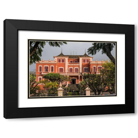 Canary Islands-Tenerife Island-La Orotava-Liceo de Taoro-built in 1928-town social club Black Modern Wood Framed Art Print with Double Matting by Bibikow, Walter