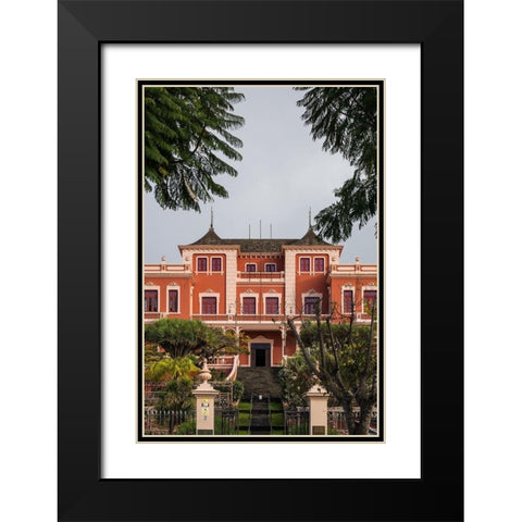 Canary Islands-Tenerife Island-La Orotava-Liceo de Taoro-built in 1928-town social club Black Modern Wood Framed Art Print with Double Matting by Bibikow, Walter