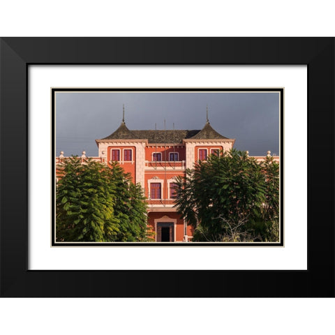 Canary Islands-Tenerife Island-La Orotava-Liceo de Taoro-built in 1928-town social club Black Modern Wood Framed Art Print with Double Matting by Bibikow, Walter
