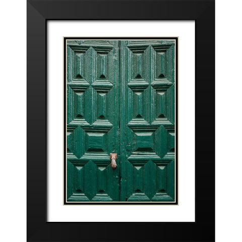 Canary Islands-Tenerife Island-San Cristobal de La Laguna-Convento de San Agustin convent Black Modern Wood Framed Art Print with Double Matting by Bibikow, Walter