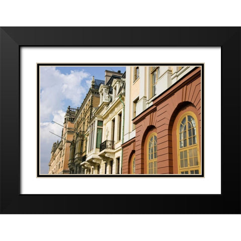 Sweden, Stockholm Typical city architecture Black Modern Wood Framed Art Print with Double Matting by Ross, Nancy ,  Steve