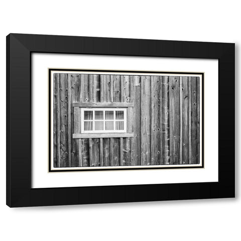 Sweden-Gotland Island-Ljugarn-fishing shack detail Black Modern Wood Framed Art Print with Double Matting by Bibikow, Walter