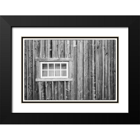 Sweden-Gotland Island-Ljugarn-fishing shack detail Black Modern Wood Framed Art Print with Double Matting by Bibikow, Walter
