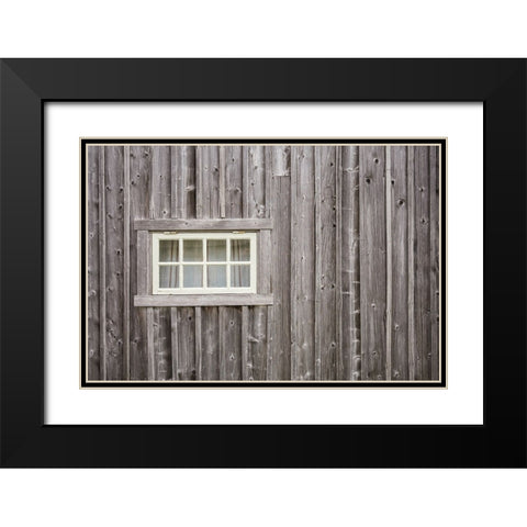 Sweden-Gotland Island-Ljugarn-fishing shack detail Black Modern Wood Framed Art Print with Double Matting by Bibikow, Walter