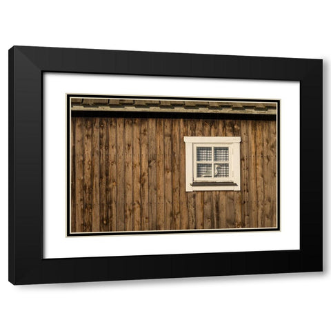Sweden-Gotland Island-Gnisvard-fishing shack Black Modern Wood Framed Art Print with Double Matting by Bibikow, Walter