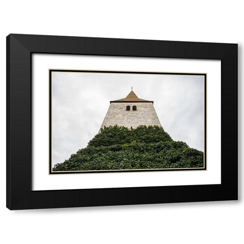 Sweden-Gotland Island-Frojel-Frojel church-exterior Black Modern Wood Framed Art Print with Double Matting by Bibikow, Walter