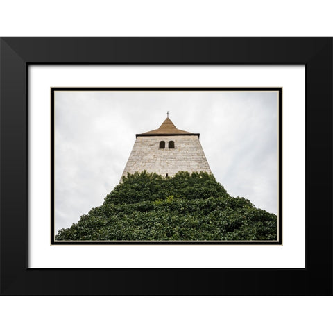 Sweden-Gotland Island-Frojel-Frojel church-exterior Black Modern Wood Framed Art Print with Double Matting by Bibikow, Walter