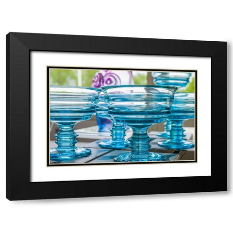 Sweden-Glasriket-Kingdom of Glass historical glass making region-Kosta-factory made glassware for s Black Modern Wood Framed Art Print with Double Matting by Bibikow, Walter