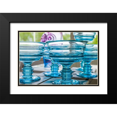 Sweden-Glasriket-Kingdom of Glass historical glass making region-Kosta-factory made glassware for s Black Modern Wood Framed Art Print with Double Matting by Bibikow, Walter
