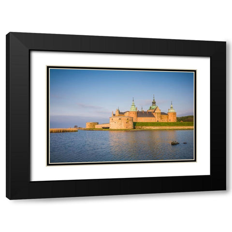 Sweden-Kalmar-Kalmar Slott castle-dawn Black Modern Wood Framed Art Print with Double Matting by Bibikow, Walter