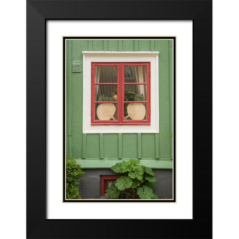 Sweden-Kalmar-town building detail Black Modern Wood Framed Art Print with Double Matting by Bibikow, Walter
