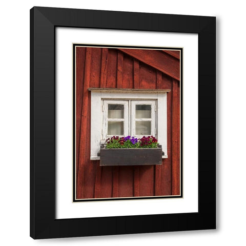 Sweden-Kalmar-town building detail Black Modern Wood Framed Art Print with Double Matting by Bibikow, Walter
