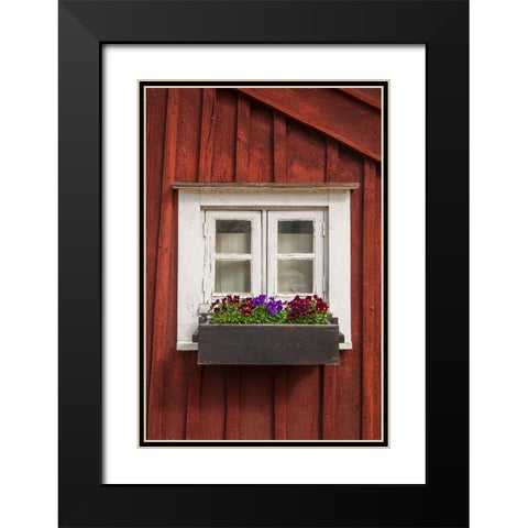 Sweden-Kalmar-town building detail Black Modern Wood Framed Art Print with Double Matting by Bibikow, Walter