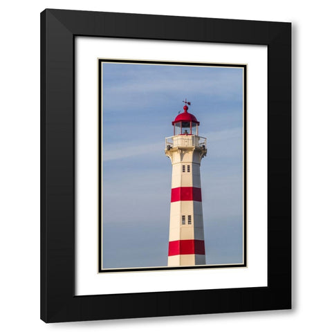 Sweden-Scania-Malmo-Inre Hamnen inner harbor-lighthouse Black Modern Wood Framed Art Print with Double Matting by Bibikow, Walter